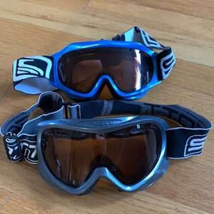 Ski goggles - gray and blue
